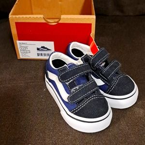 Vans 4.5 walker/baby shoes blk/blue